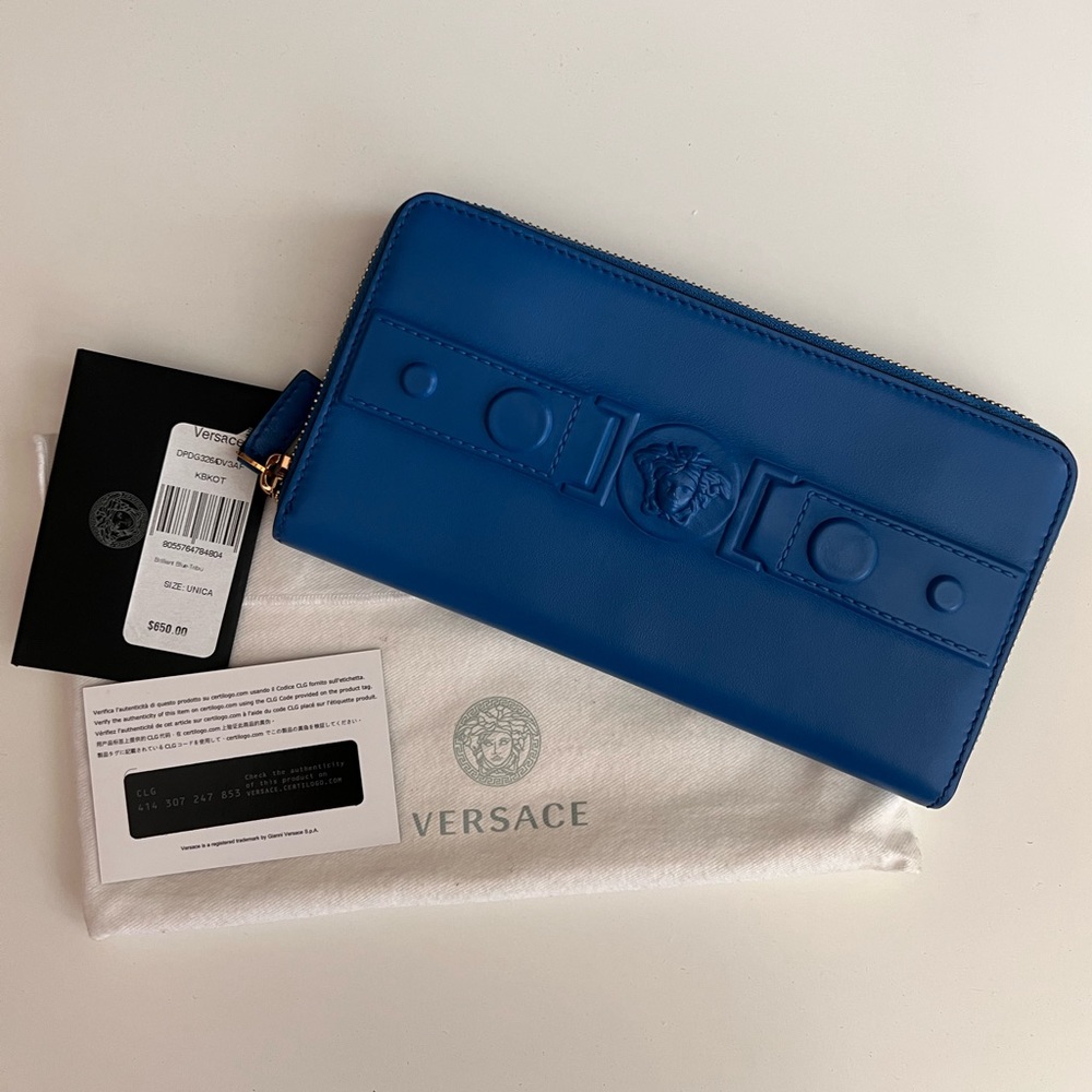 Versace Royal Blue Wallet